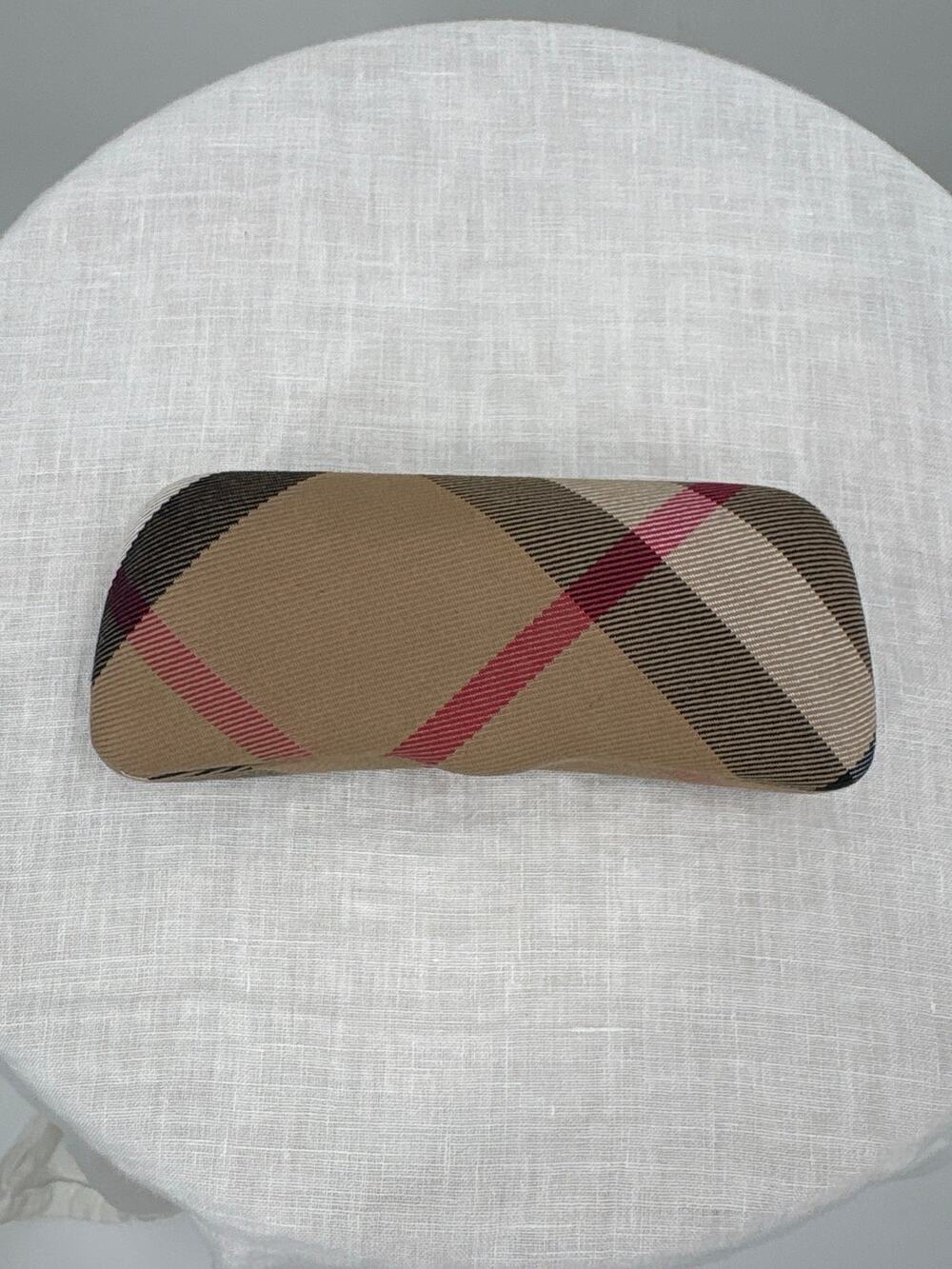 Burberry Nova Check Plaid Hard Eyeglasses Case
